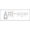 SKD-130EB 手打ちバラ刻印 英字 TRUSCO 08389412