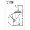 TYST-100NUE 帯電防止性ワゴン用自在キャスター TRUSCO 08405826