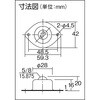 T-5L5B スチールボールキャスター(上向用) TRUSCO 08416493