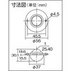 T-8LB スチールボールキャスター埋込型 TRUSCO 08416502