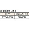 FCD6-4060 伸縮式コンテナ台車(6輪タイプ) TRUSCO 08418103