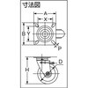 TJB-130 プレス製ゴム自在金具ブレーキ付 TRUSCO 08419126