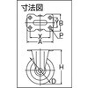 TYSR-75RH 箱台車用キャスターゴム車75mm TRUSCO 08419354
