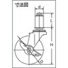 TYLTF-75RHS パイプ差し込み式キャスター(ゴム車) TRUSCO 08419573