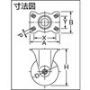 TXUK-125 省音キャスターウレタン固定金具125mm TRUSCO 08419616