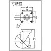 TYEJ-150 導電性ゴム車自在 TRUSCO 08420133