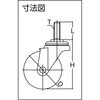 TYST-100NU ねじ込み式キャスター(ウレタン車輪) TRUSCO 08420264