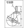 TYSST-100NS 耐薬品性ワゴン用自在キャスター100mm TRUSCO 08420291