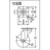 TYPUJ-130 耐寒性ウレタン車(自在車) TRUSCO 08420587