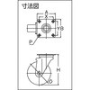 TYOJ-150 耐油性ゴム車自在150mm TRUSCO 08420806