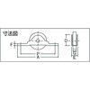 THS-10-35F ジュラコン(R)ベアリング戸車(コ型枠) TRUSCO 08420815