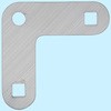 ステンレスシングル振止金具 小 TRUSCO