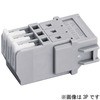 ML-4000-AJ-2PGY スクリューレス端子台 2ピース型 中継用 ML-4000 サトーパーツ 08618321
