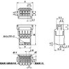 ML-4000-AJ-2PGY スクリューレス端子台 2ピース型 中継用 ML-4000 サトーパーツ 08618321