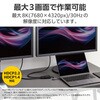 AD-CDP2BK2 USB Type-C - DisplayPort 変換 ( USB-C プラグ to DP ( ディスプレイポート )×2 ) 8K 30Hz エレコム 08766628