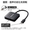 AD-CDP2BK2 USB Type-C - DisplayPort 変換 ( USB-C プラグ to DP ( ディスプレイポート )×2 ) 8K 30Hz エレコム 08766628