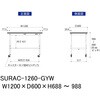 SURAC-1260-GYW yʍƑ/ω׏d128kg_ړH688`988_RoHS2wߑΉrV[gV_[Ne[u150V[Y RH 09277497