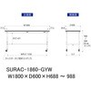 SURAC-1860-GYW yʍƑ/ω׏d128kg_ړH688`988_RoHS2wߑΉrV[gV_[Ne[u150V[Y RH 09277540