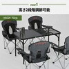 HMT-1260(MBK) アウトドアテーブル 折りたたみ タフライト ハーフメッシュテーブル YAMAZEN(山善) 09381289