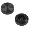 つまみノブ RS PRO ローレット加工， M4 直径:13mm 黒 RS PRO