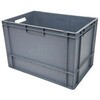 L ユーロコンテナ RS PRO 76L， 400mm x 400mm x 600mm PP グレー RS PRO