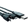 182-8909 RS PRO USB�P�[�u���C USB A �� Micro USB B x 3 RS PRO 09538247