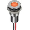 RS PRO パイロットランプ， 12V dc， ハイパーオレンジ， 実装ホールサイズ:8mm RS PRO