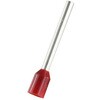 RS PRO ブーツレースフェルール， 最大ワイヤサイズ 1.5mm2， ピン長さ 18mm， ピン径 1.7mm RS PRO