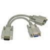 286-3349 1.8m SVGA 1x M to 2x F Splitter Cable RS PRO 09805778
