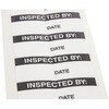 RS PRO 粘着剤付きラベル 140枚入り 黒 White Inspected By RS PRO