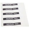 RS PRO 粘着剤付きラベル 180枚入り 黒 White Serial No. RS PRO