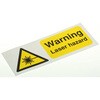 763-1654 RS PRO �댯�x�����x�� Warning Laser Hazard �p��� �r�j�[�� ��/�� �@�B�n�U�[�h �T�C�� RS PRO 09861245
