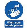 763-1692 ���H�W�� RS PRO Wash your hands please �p��� PP �� �Ȃ� �T�C�� RS PRO 09861306