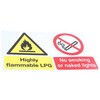 763-1715 RS PRO �댯�x�����x�� Highly Flammable LPG - No Smoking or Naked Lights �p��� PP ��/��/��/�� �h�� �T�C�� RS PRO 09861376