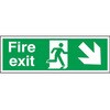 763-1793 �o���W�� RS PRO Fire Exit �p��� �v���X�`�b�N ��/�� 450mm �T�C�� x 150 mm RS PRO 09861516