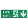 763-1803 �o���W�� RS PRO Fire Exit �p��� �v���X�`�b�N ��/�� 450mm �T�C�� x 150 mm RS PRO 09861525