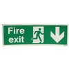 763-1910 �o���W�� RS PRO Fire Exit �p��� �r�j�[�� ��/�� 450mm ���x�� x 150 mm RS PRO 09861708