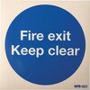 763-1945 ���h�W�� RS PRO Fire exit Keep clear �r�j�[�� ��/�� ���x�� RS PRO 09861787