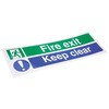 776-0960 ���h�W�� RS PRO Fire exit Keep clear �r�j�[�� �A�� ���x�� RS PRO 09864481