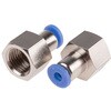 RS PRO エア継手 コネクタA:R 1/4 コネクタB:プッシュイン4 mm チューブねじ込み RS PRO