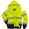 RS PRO Hi Visボマージャケット 男性用 黄 RS PRO