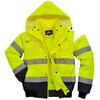 RS PRO Hi Visボマージャケット 男性用 黄 RS PRO