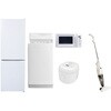 【家電セット】5点セット (6kg洗濯機 157L冷蔵庫 電子レンジ 炊飯器 スティッククリーナー) YAMAZEN(山善)