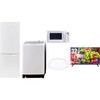 【家電セット】5点セット (8kg洗濯機 173L冷蔵庫 電子レンジ シーリングライト 32型液晶テレビ) YAMAZEN(山善)