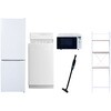 【家電セット】5点セット (6kg洗濯機 157L冷蔵庫 オーブンレンジ 軽量クリーナー 家電収納ラック) YAMAZEN(山善)
