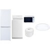 【家電セット】5点セット (6kg洗濯機 157L冷蔵庫 オーブンレンジ 炊飯器 シーリングライト) YAMAZEN(山善)