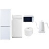 【家電セット】5点セット (6kg洗濯機 157L冷蔵庫 オーブンレンジ 炊飯器 温調ケトル) YAMAZEN(山善)