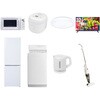 【家電セット】8点セット (157L冷蔵庫 5.0kg洗濯機 電子レンジ 3合炊き炊飯器 オーブントースター 電気ケトル 掃除機 32型液晶テレビ) YAMAZEN(山善)