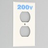 V41N-200 コンセント用プレート 平刃形15A・20A複式用 アメリカン電機 10383396