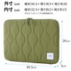 BM-IBQTO14GN パソコンケース 14インチ オニオンステッチ キルティング PCバッグ 衝撃吸収 ダブルファスナー エレコム 11131210
